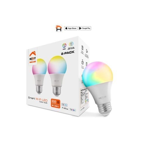 Sivarnautas.com 11 Foco Inteligente RGB Wi-Fi led con matter Nexxt Home (2 Pack)