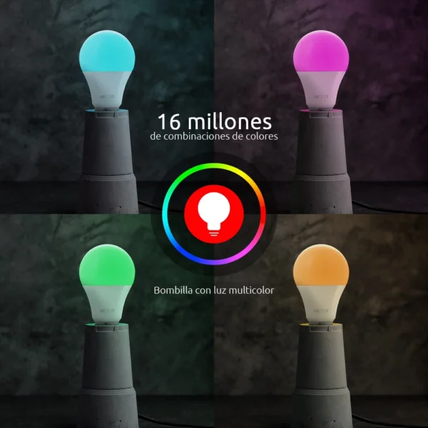 Foco Inteligente RGB Wi-Fi led con matter Nexxt Home (2 Pack) 5 Foco Inteligente RGB Wi-Fi led con matter Nexxt Home (2 Pack)
