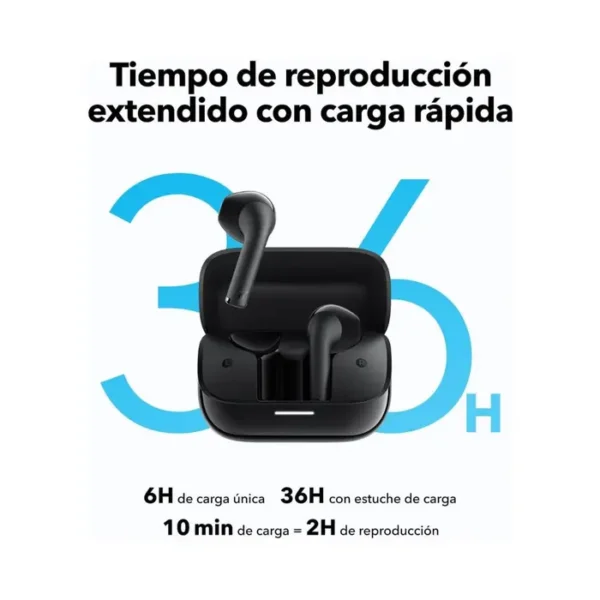 Soundcore K20i by Anker audífonos Inalámbricos 36H Reproducción, Color negro