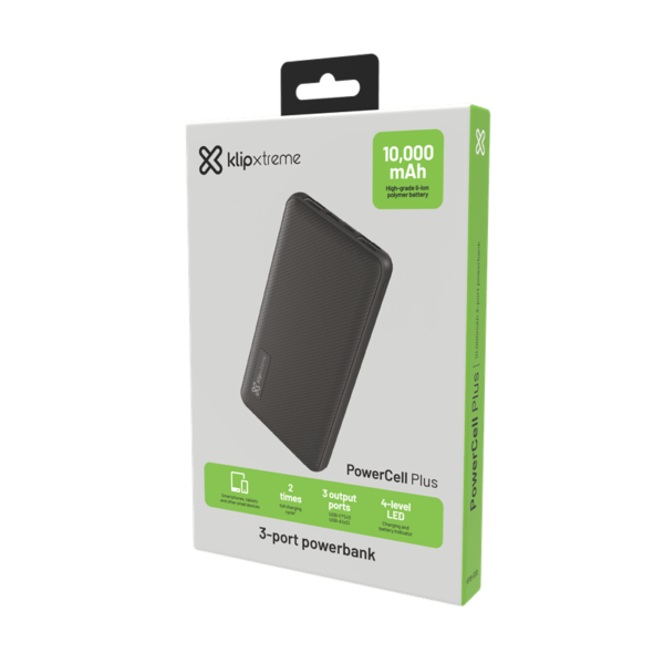 Powerbank de 10.000mAh KPB-500 PowerCell Plus de Klip Xtreme 6 Powerbank de 10.000mAh KPB-500 PowerCell Plus de Klip Xtreme