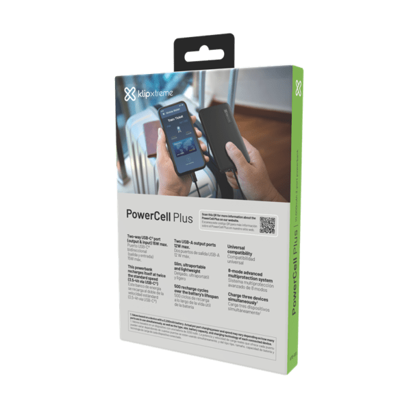 Powerbank de 10.000mAh KPB-500 PowerCell Plus de Klip Xtreme 7 Powerbank de 10.000mAh KPB-500 PowerCell Plus de Klip Xtreme