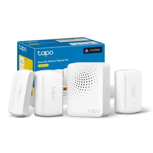 Sivarnautas.com 9 Sensor de Puertas y ventanas Kit de Inicio Tapo T31, Compatible con Matter