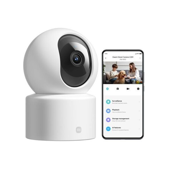 Cámara de Seguridad Xiaomi C201 1080p WiFi 360° Visión Nocturna IA
