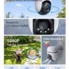 Cámara de seguridad Wi-Fi para Exterior con vista de 360° y Detección IA | TAPO C500