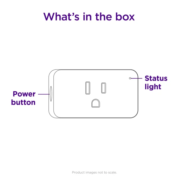 Roku Enchufe inteligente inteligente para interiores | paquete de 2