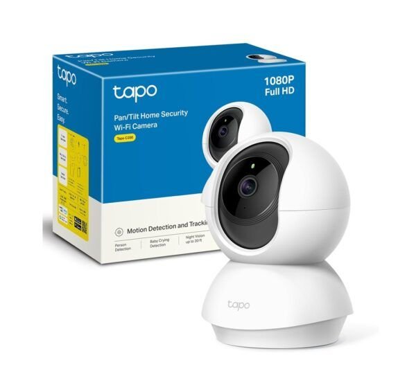 Cámara de seguridad para interiores Tapo C200 by TP-Link 1080P panorámica/inclinable