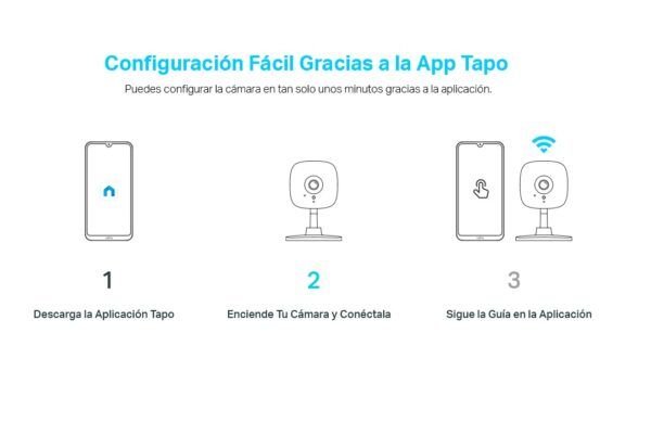 Cámara de seguridad para interiores Tapo C110 by TP-Link 2K