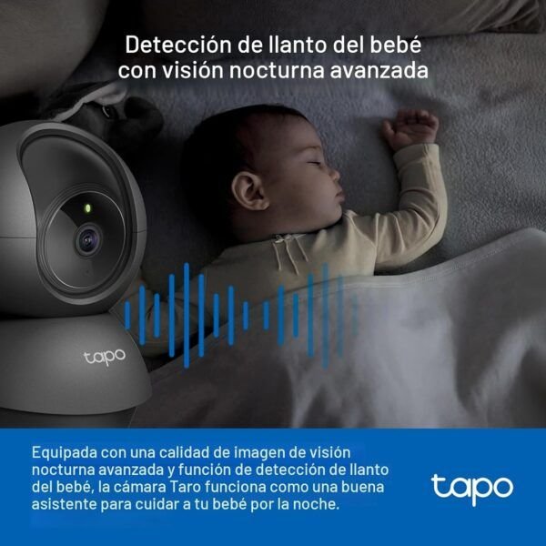 deteccion de llanto Cámara de seguridad para interiores Tapo C201 by TP-Link 1080P panorámica/inclinable