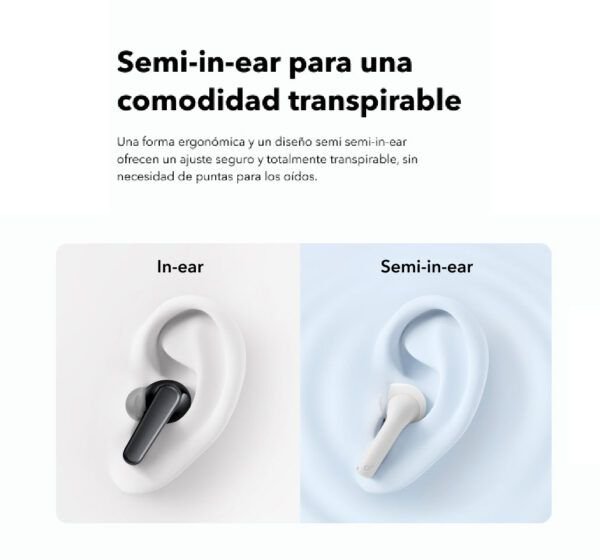 Soundcore K20i by Anker audífonos Inalámbricos 36H Reproducción, Color negro