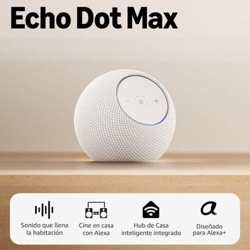 Sivarnautas.com 18 Echo Dot Max | Bocina inteligente con Alexa | Blanco