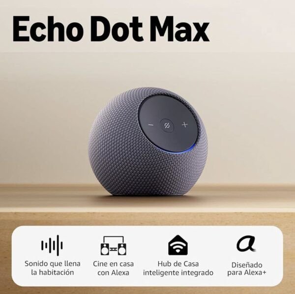 Echo Dot Max | Bocina inteligente con Alexa | Negro