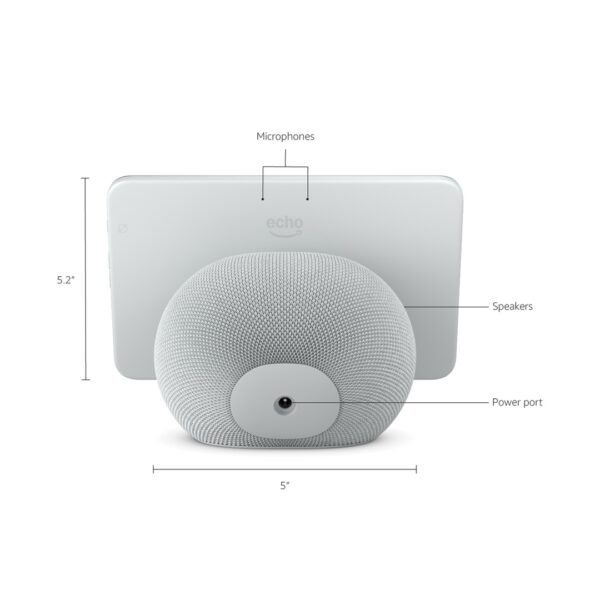 echo show 8 detalle 2 Echo Show 8 4ta gen Pantalla táctil inteligente alta definición audio espacial, con asistente Alexa | Negro