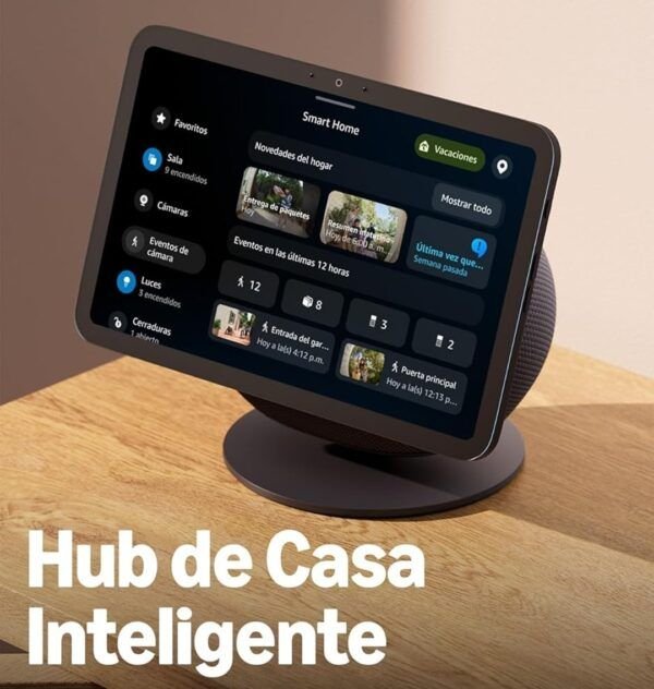 echo show 8 hub Echo Show 8 4ta gen Pantalla táctil inteligente alta definición audio espacial, con asistente Alexa | Negro