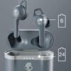 Skullcandy Indy Evo audífonos inalámbricos, batería de 30 horas, resistencia al polvo y al agua IP55 | Gris