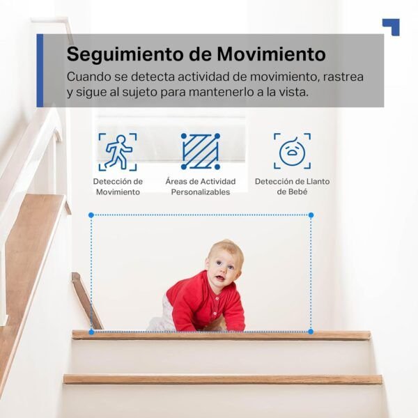 movement Cámara de seguridad para interiores Tapo C201 by TP-Link 1080P panorámica/inclinable