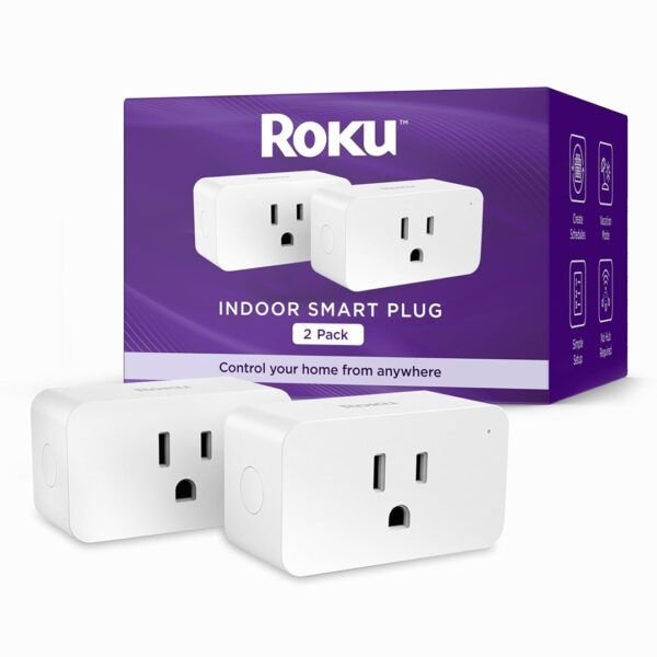 Roku Enchufe inteligente inteligente para interiores | paquete de 2