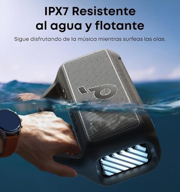 soundcore-Boom-2-07 Bocina Soundcore Boom 2 | 80W, BassUp 2.0, IPX7 flotante, 24 h de batería | Negro